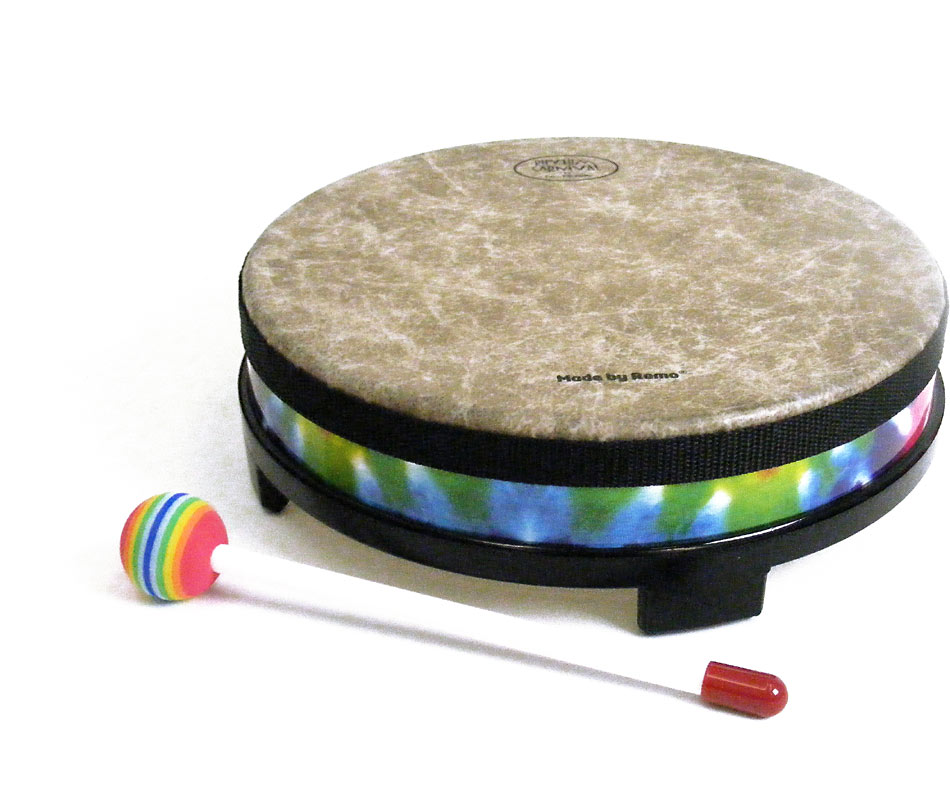 SV5210TD Rhythm Carnival 10inch Table Drum 10 inch x2 inch integral feet, inc. Beater