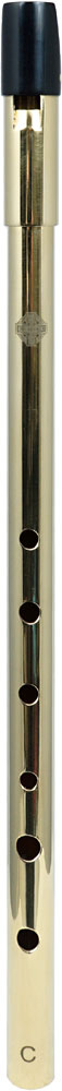 Glenluce Wexford High C Whistle. Brass Finish Brass body with a tuneable brass head joint and a black polymer mouthpiece block