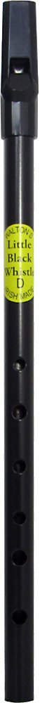 Waltons Little Black Whistle D In black coated lightweight aluminum
