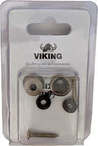 Viking GSB-10K Gun Metal Strap Buttons, Pair
