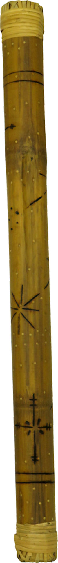 Atlas AP-L710 Bamboo Rainstick, 60cm Long Pokerwork designs. Approx 60cm long and 5cm diameter
