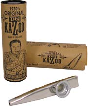 Clarke Metal Kazoo, Silver Color Comes with display tube and information sheet