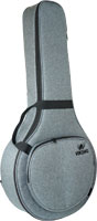 Viking VOMB-30 Premium Octave Mandolin Bag Grey cloth exterior. 20mm padding. Ideal for most octave mandolas