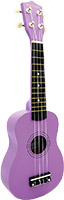 Blue Moon BU-02E Colored Soprano Uke, Purple Good quality, very playable Uke. Lindenwood fingerboard and bridge. Nickel frets