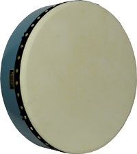 Bridget Bodhrans Blue 14inch Tuneable Bodhran 4 1/2 inch Deep. Handmade drum shell are made from multi layer hardwood