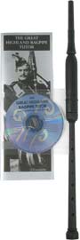 Bagpipes Galore Scottish Chanter, Book and CD Good quality ABS practice chanter with the Gt Highland Bagpipe tutor book and CD