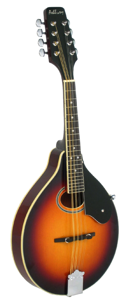 Ashbury AM-50-SB A Style Mandolin, Oval Hole Spruce top. Mahogany back and sides. Brown gloss sunburst finish